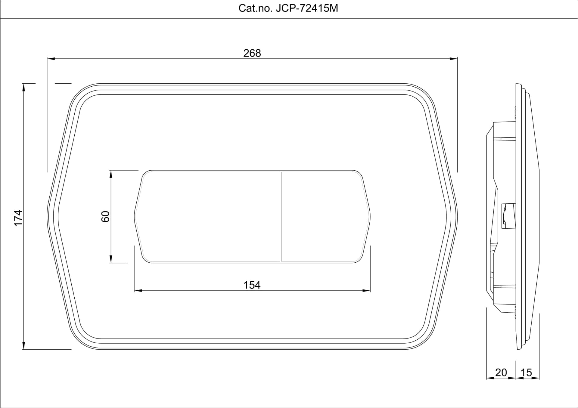Jaquar Control Plate Queens Prime Flush Plates series JCP-ABR-72415M Antique Bronze - image 2
