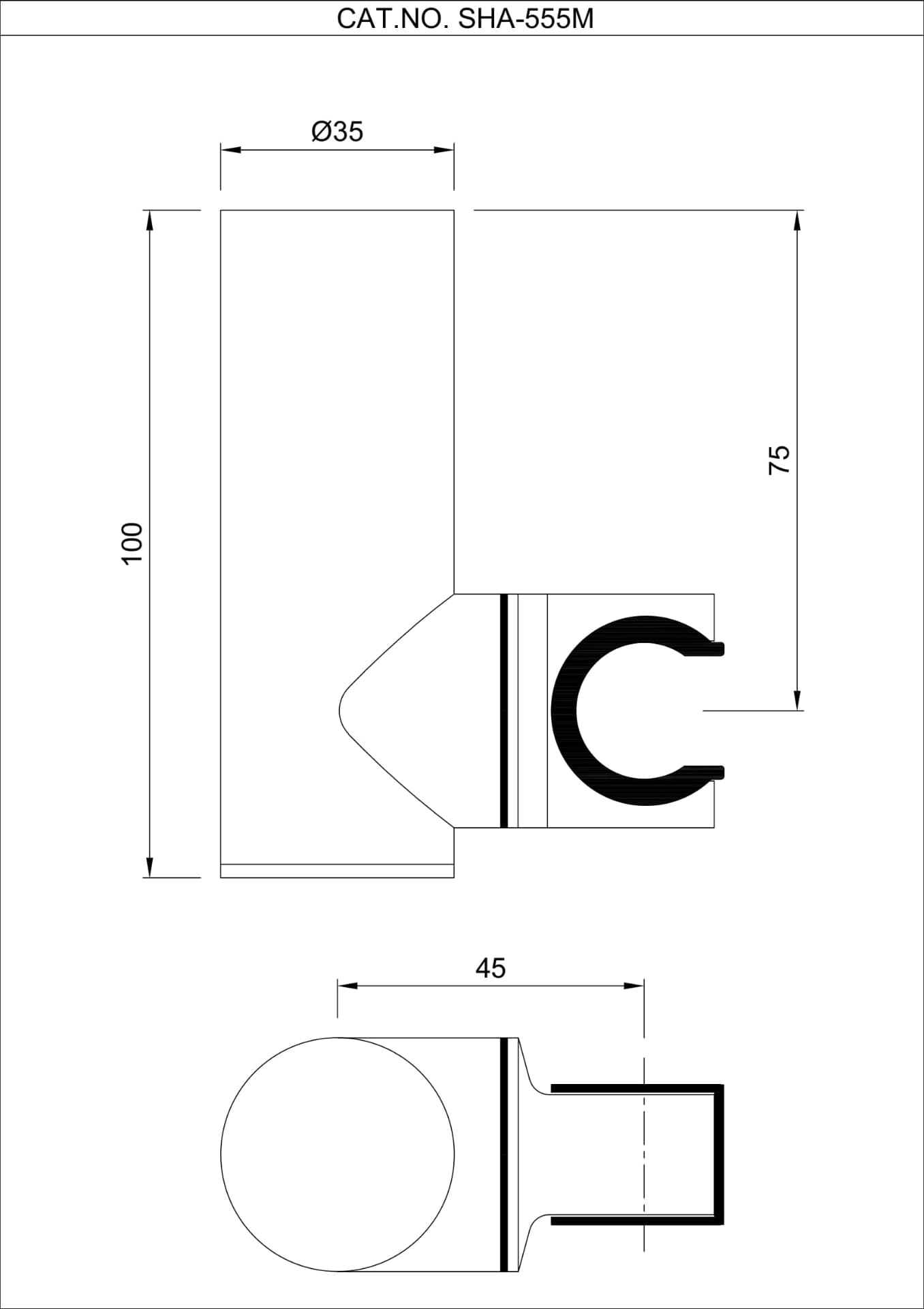 Jaquar Premium Wall Bracket Shower Accessories series SHA-BGP-555PD Standard - image 2