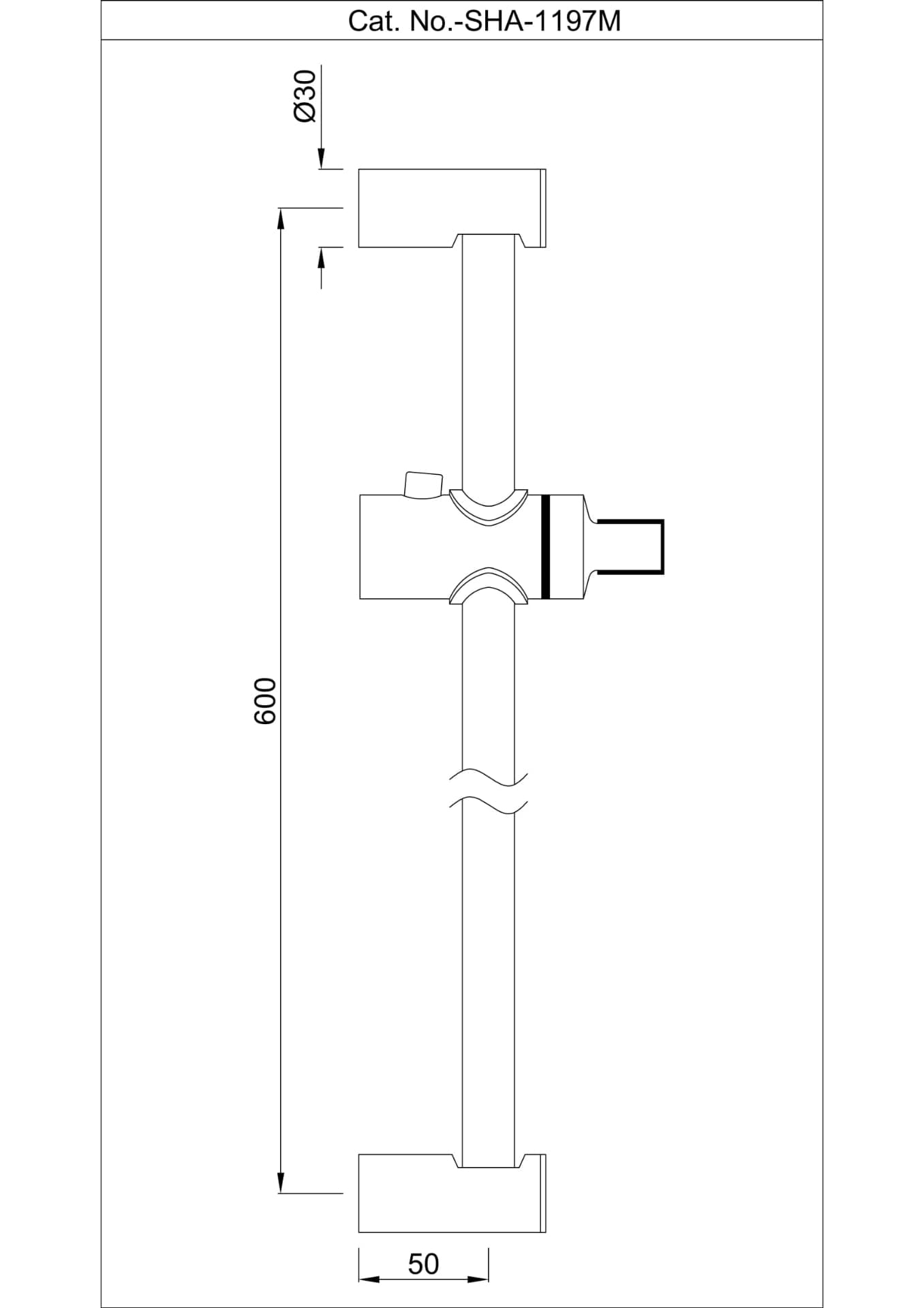 Jaquar Sliding Rail Shower Accessories series SHA-BGP-1197NPD Standard - image 2