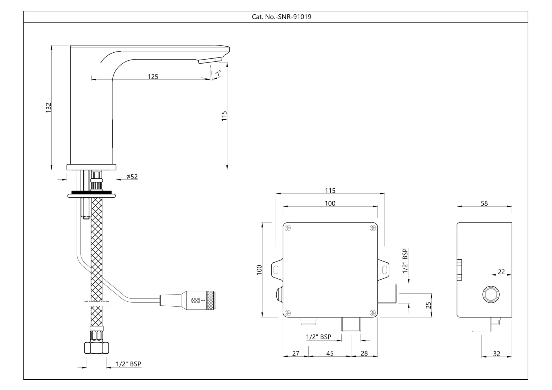 Jaquar Laguna Sensor Faucet for Wash Basin Laguna series SNR-CHR-91019 Chrome - image 2