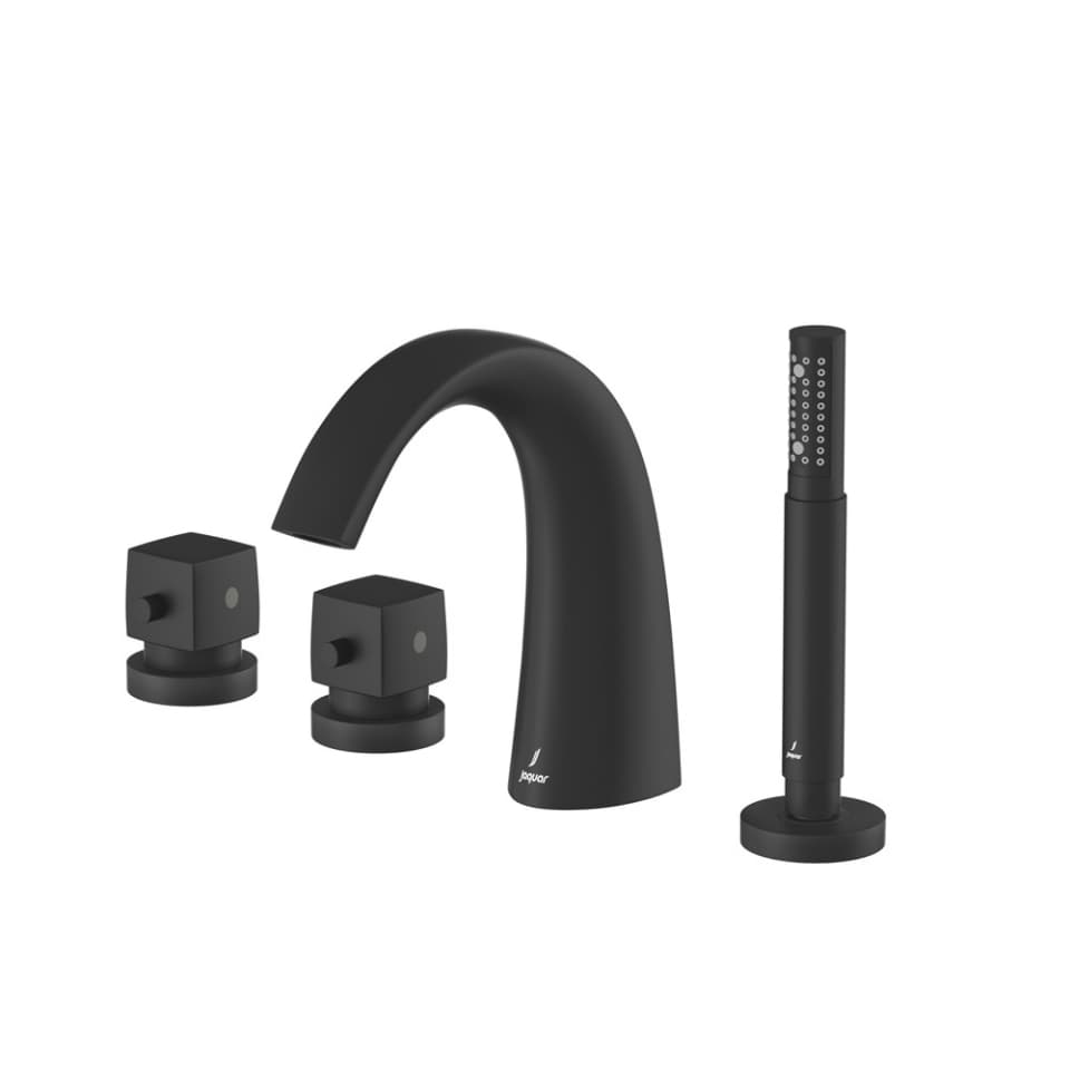 Jaquar 2 way thermostatic bath tub filler normal flow ARC-BLM-87677 Black Matt
