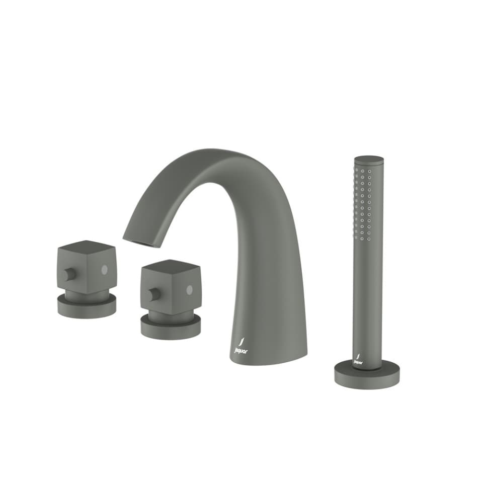 Jaquar 2 way thermostatic bath tub filler normal flow ARC-GRF-87677 Graphite