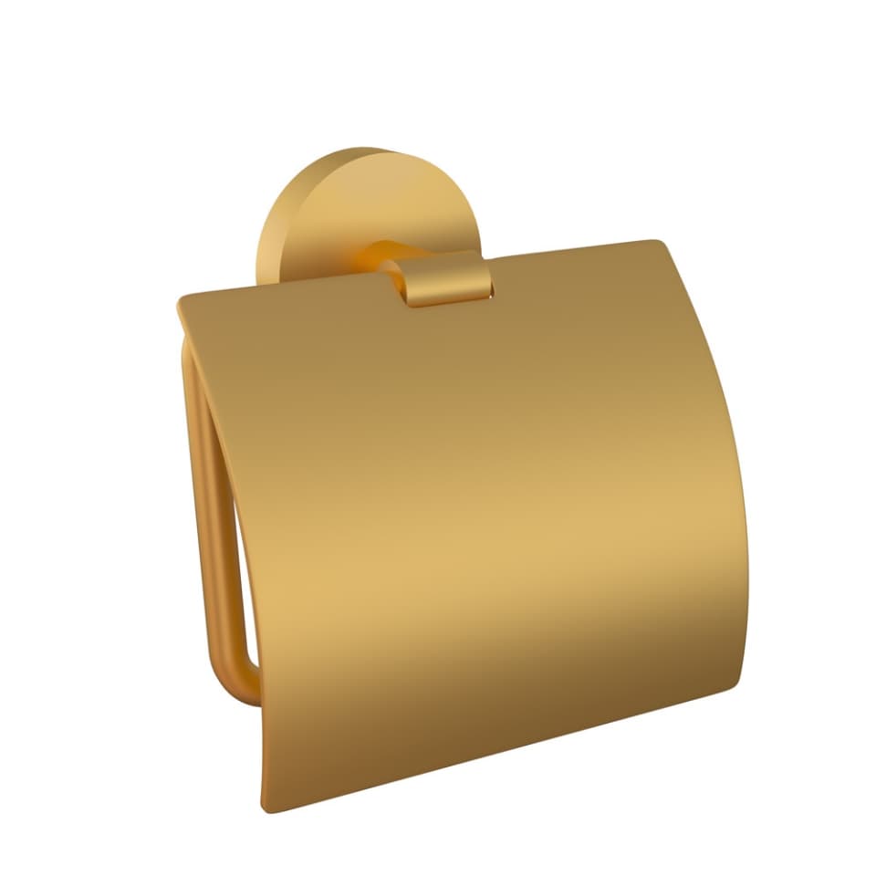 Jaquar Toilet Roll Holder with Stainless Steel Flap Continental series ACN-GMP-1153S Gold Matt PVD - image 1