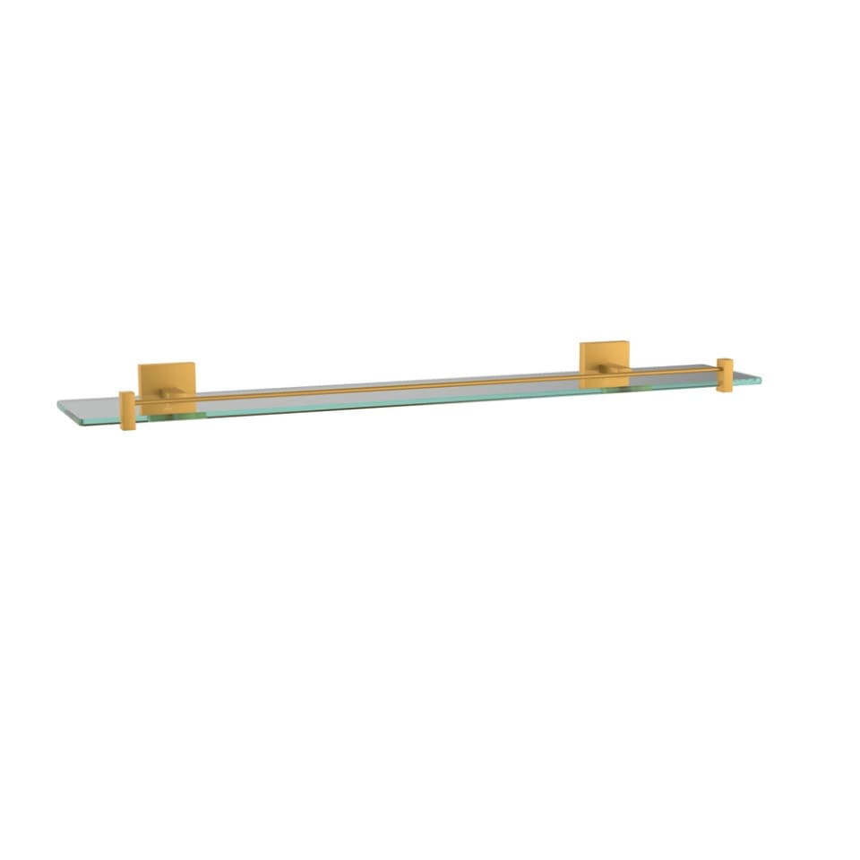 Jaquar Glass Shelf 600mm Long Kubix Prime Bathroom Accessories series AKP-GMP-35771P Gold Matt PVD - image 1