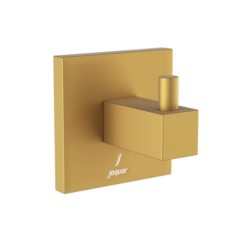 Jaquar Robe Hook Kubix Prime Bathroom Accessories series AKP-GMP-35791P Gold Matt PVD - image 1