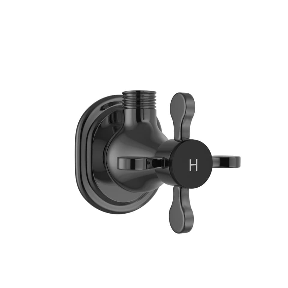 Jaquar Angular Stop Cock Hot Only Queen's Prime series QQP-BCH-7053PMH Black Chrome - image 1
