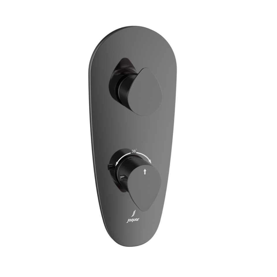 Jaquar 1 way thermostatic diverter Vignette Prime normal flow VGP-BCH-81661NK Black Chrome