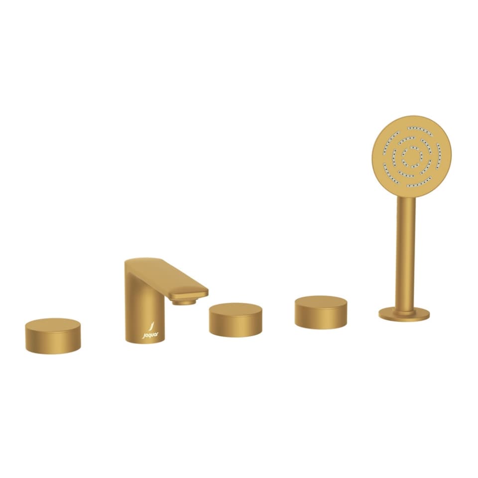 Jaquar 5-Hole Bath Tub Mixer Laguna Faucets series LAG-GMP-91287 Gold Matt PVD