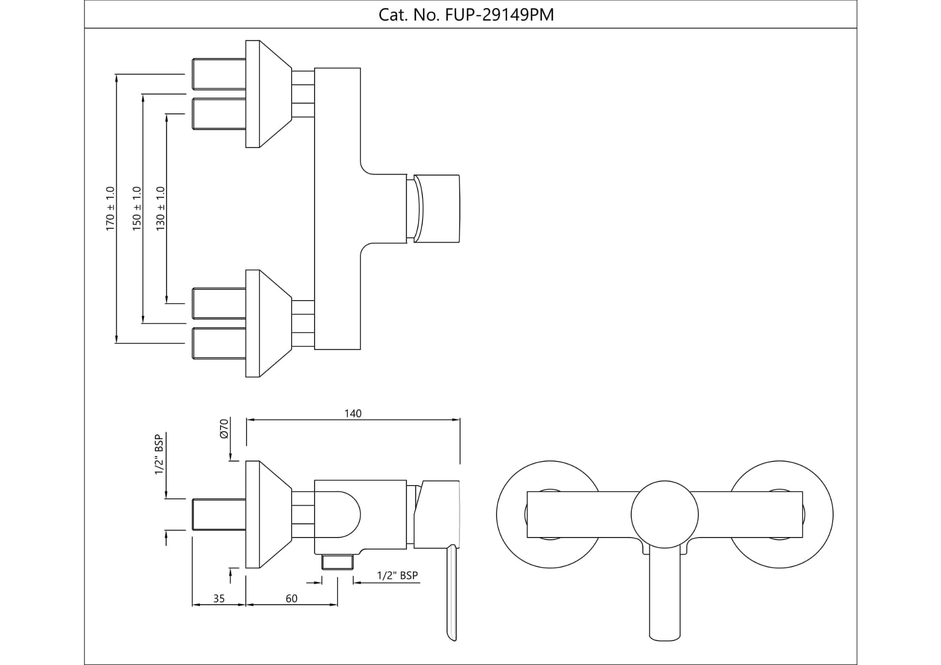 Jaquar Single Lever Exposed Shower Mixer Fusion Prime series FUP-GBP-29149PM Gold Bright PVD - image 2