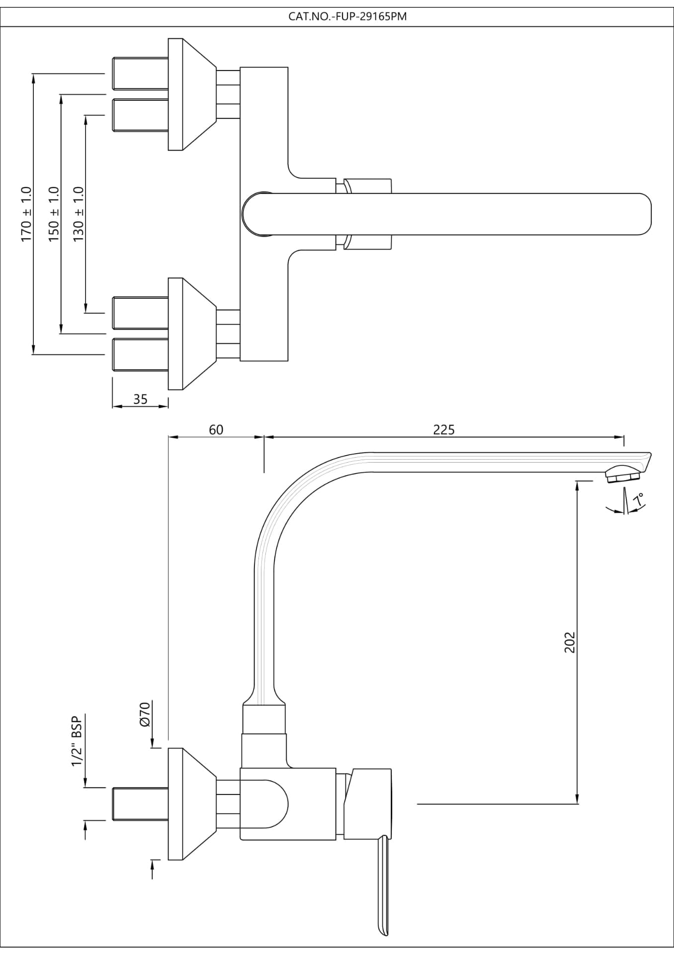 Jaquar Single Lever Sink Mixer Fusion Prime series FUP-BGP-29165PM Standard - image 2