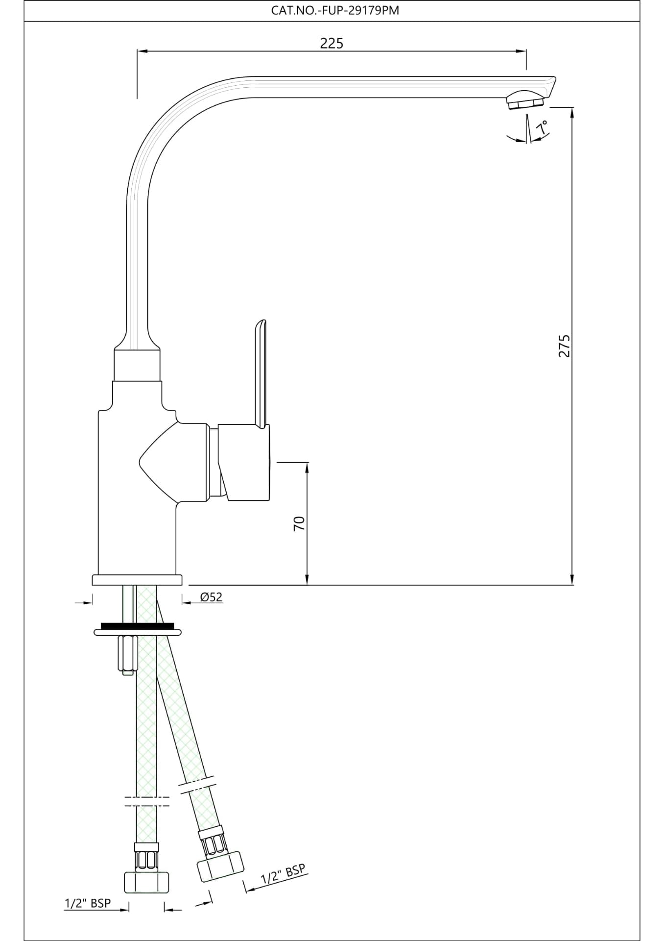 Jaquar Side Single Lever Sink Mixer Fusion Prime series FUP-BGP-29179BPM Standard - image 2
