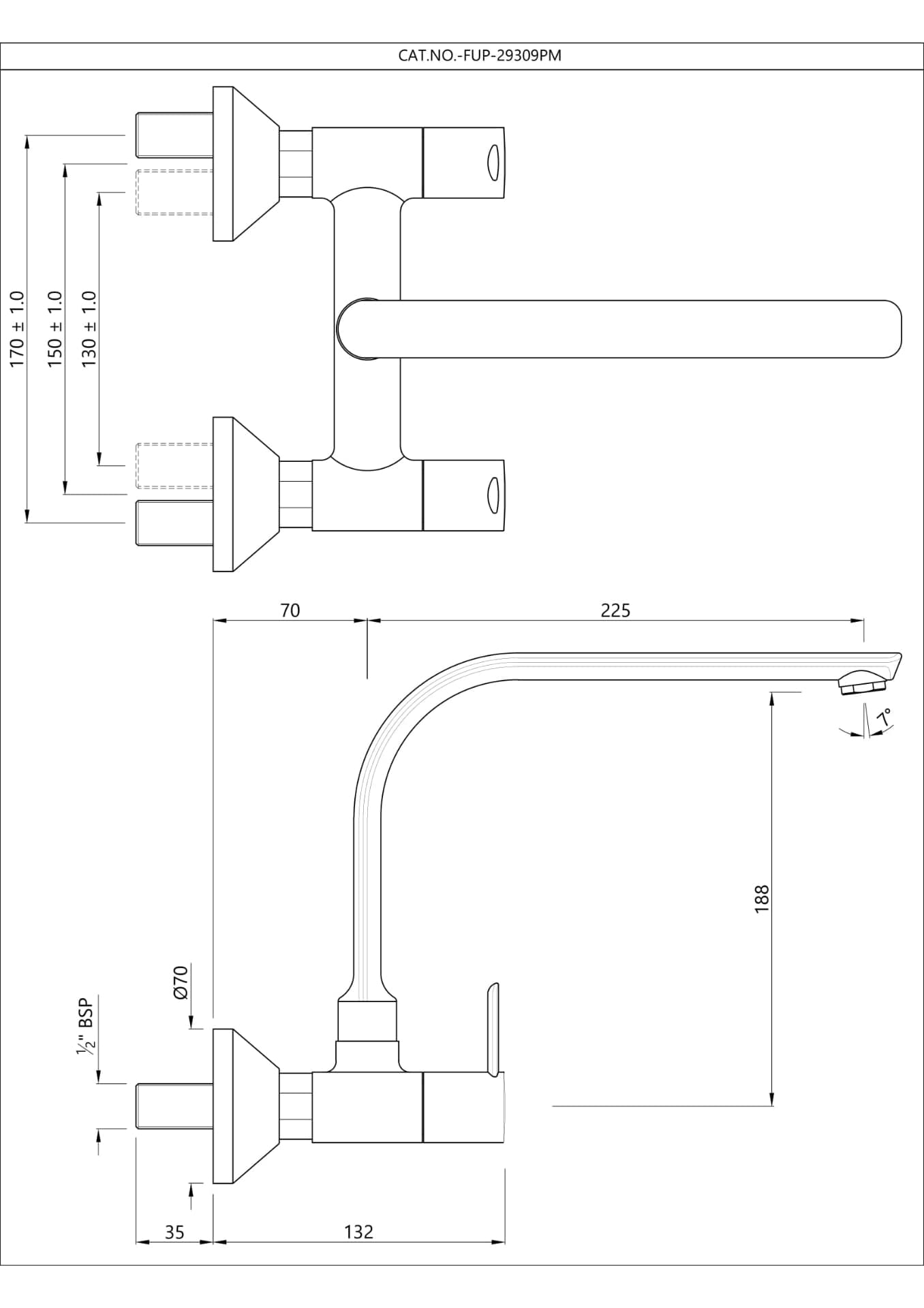 Jaquar Sink Mixer Fusion Prime series FUP-BCH-29309PM Black Chrome - image 2