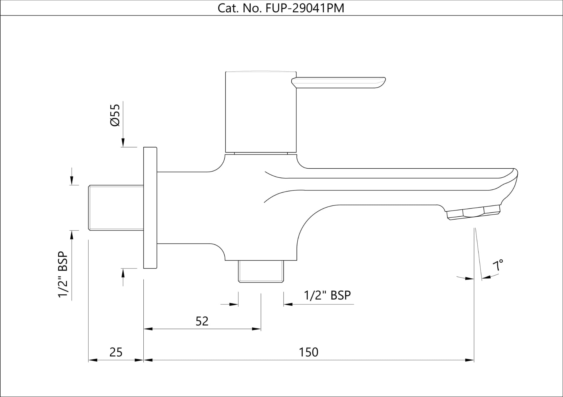 Jaquar 2 Way Bib Cock Fusion Prime series FUP-BCH-29041PM Black Chrome - image 2