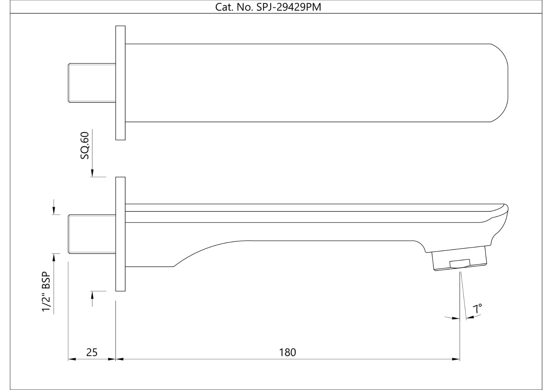 Jaquar Bathtub Spout Fusion Prime series SPJ-BLM-29429PM Black Matt - image 2