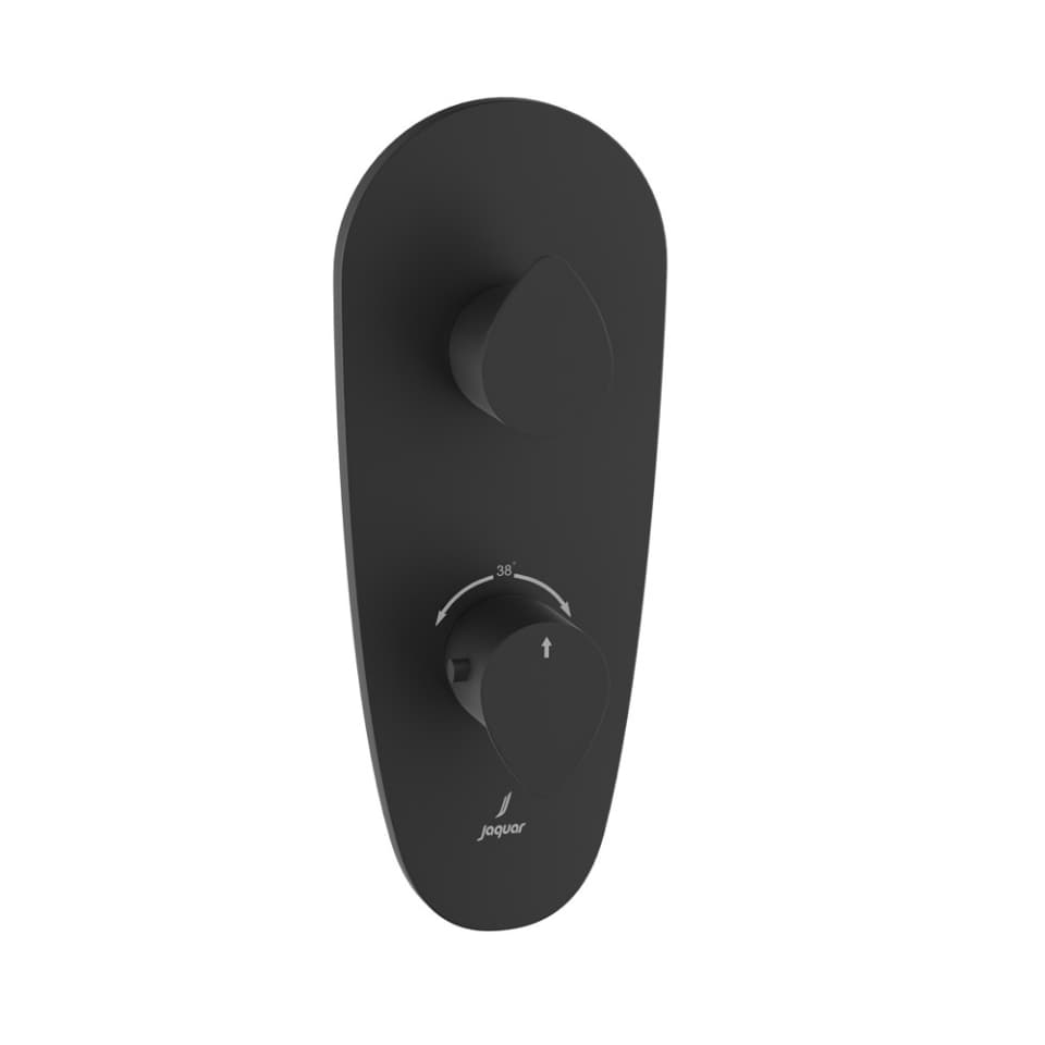 Jaquar 1 way thermostatic diverter Vignette Prime normal flow VGP-BLM-81661NK Black Matt