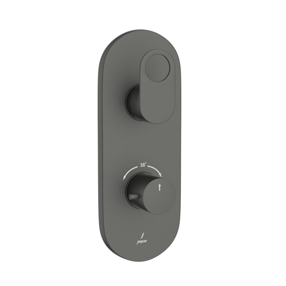 Jaquar 1 way thermostatic diverter Ornamix Prime normal flow ORP-GRF-10661NKPM Graphite