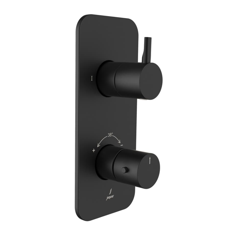 Jaquar Aquamax Thermostatic Shower Mixer Aquamax Thermostatic Mixers series FLP-BLM-5661NKPM Black Matt