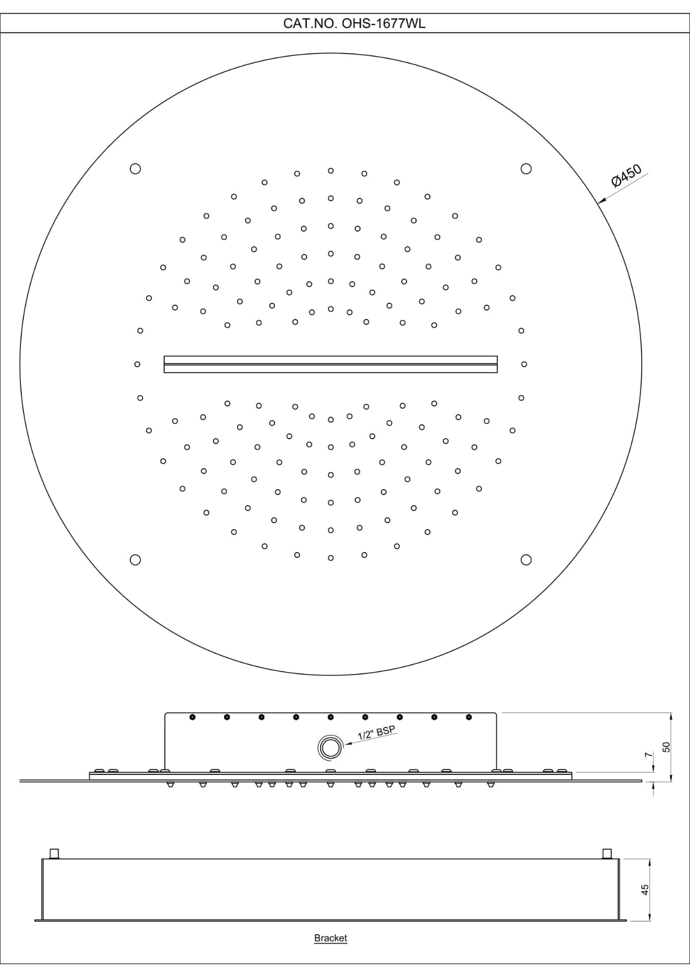 Jaquar Duoflo Shower Round Shape Duoflo Shower series OHS-BCH-1677WL Black Chrome - image 2