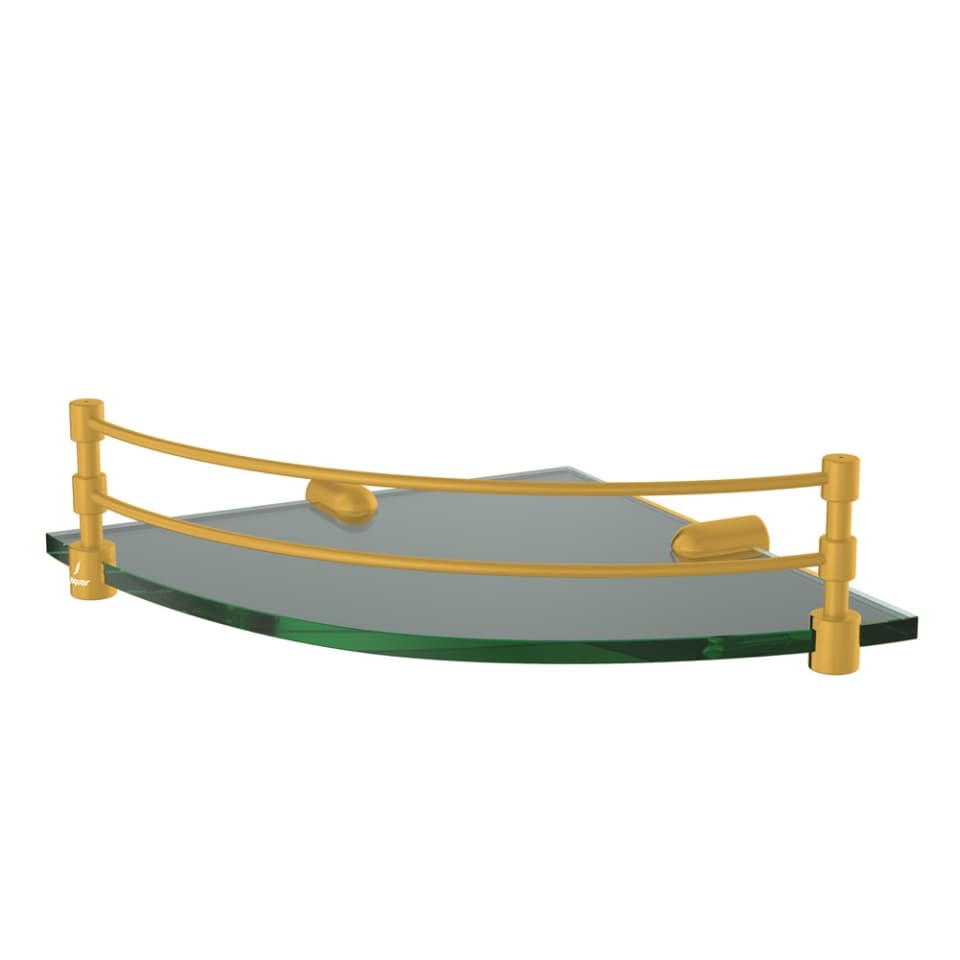 Jaquar Corner Glass Shelf Continental series ACN-GMP-1173 Gold Matt PVD - image 1