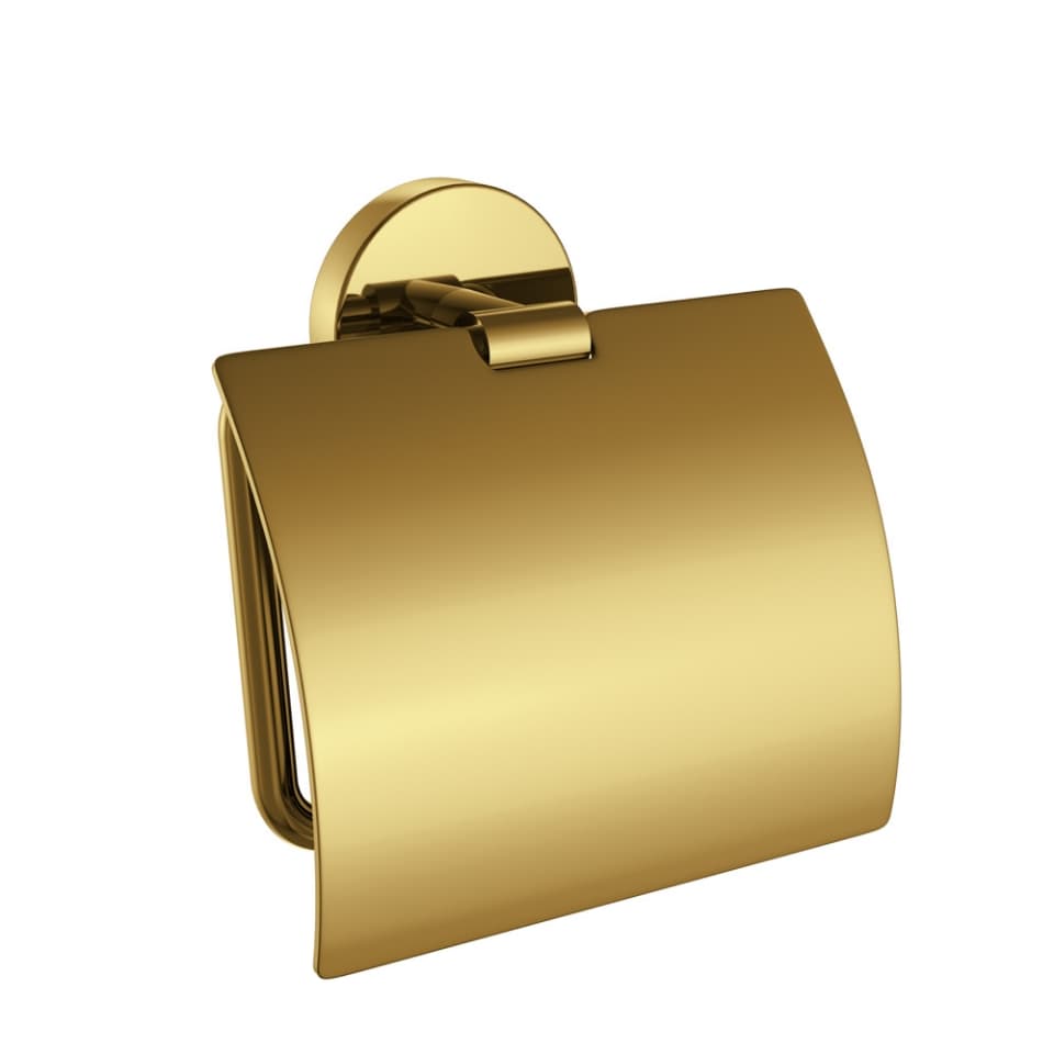 Jaquar Toilet Roll Holder with Stainless Steel Flap Continental series ACN-GBP-1153S Gold Bright PVD - image 1