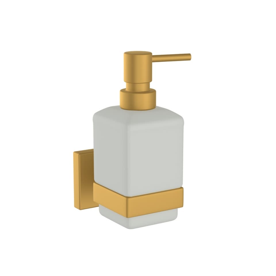 Jaquar Soap Dispenser with Glass bottle Kubix Prime Bathroom Accessories series AKP-GMP-35735PPD Gold Matt PVD - image 1