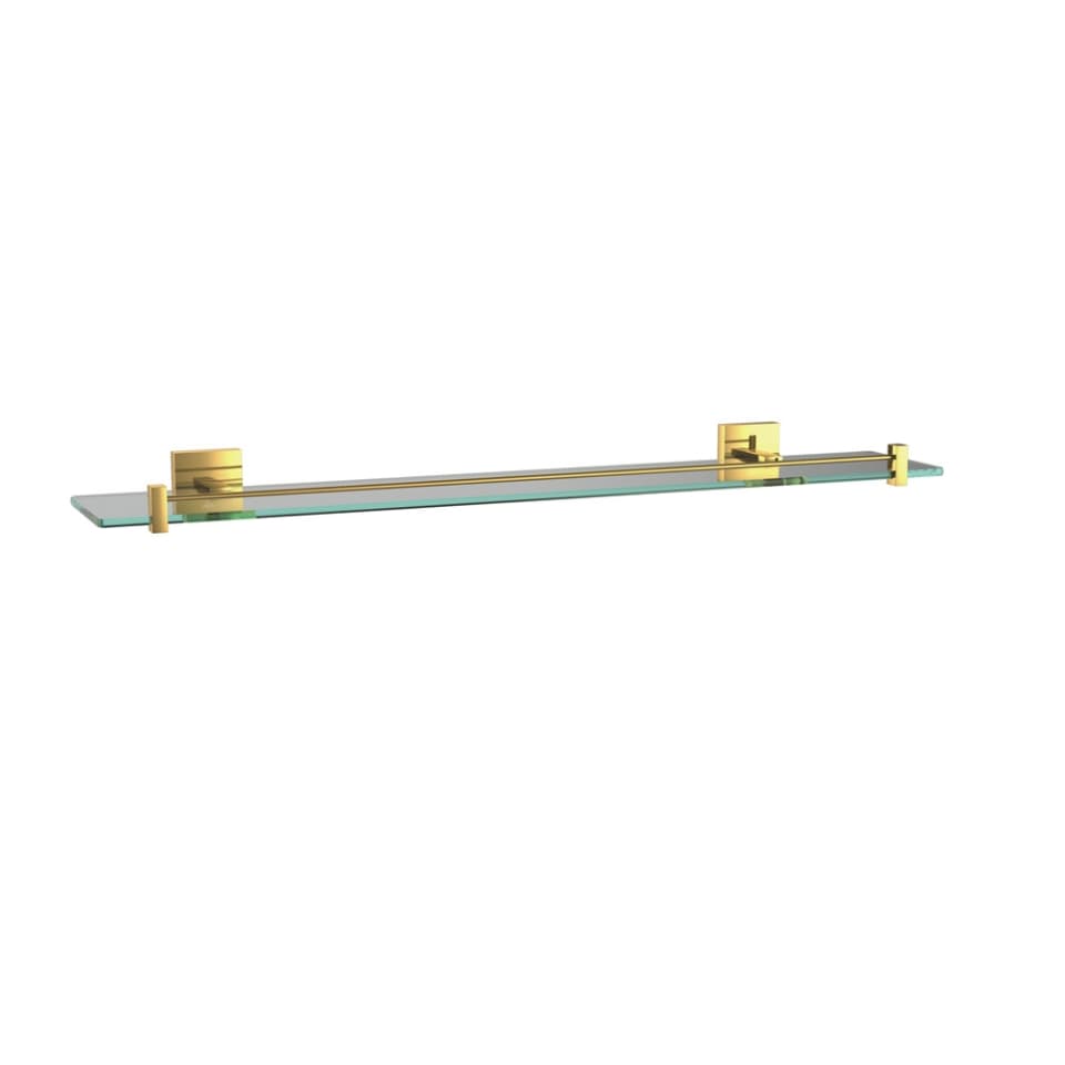 Jaquar Glass Shelf 600mm Long Kubix Prime Bathroom Accessories series AKP-GBP-35771P Gold Bright PVD - image 1