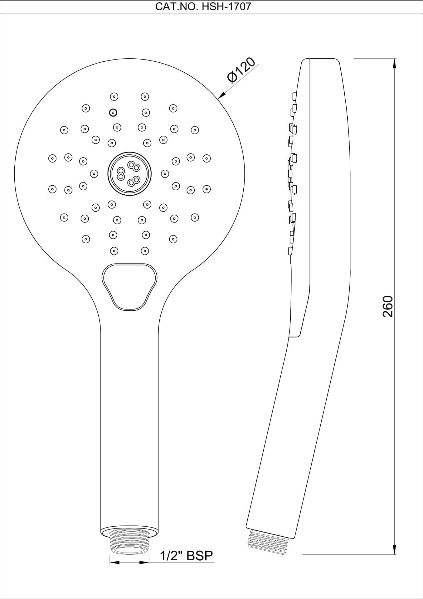 Jaquar Medley Hand Shower Medley Shower series HSH-BGP-1707 Standard - image 2