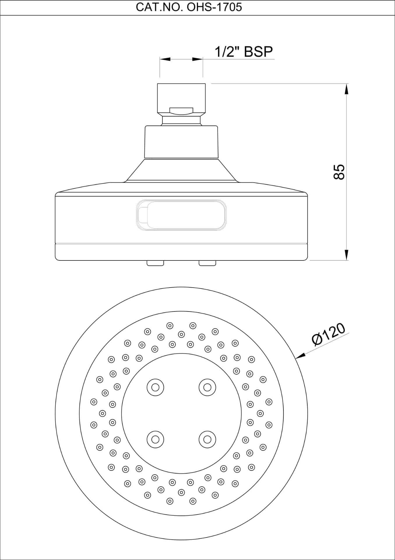 Jaquar Medley Overhead Shower Medley Shower series OHS-BGP-1705 Standard - image 2