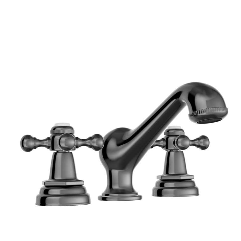 Jaquar 3-Hole Basin Mixer Queen’s series QQT-BCH-7189 Black Chrome - image 1
