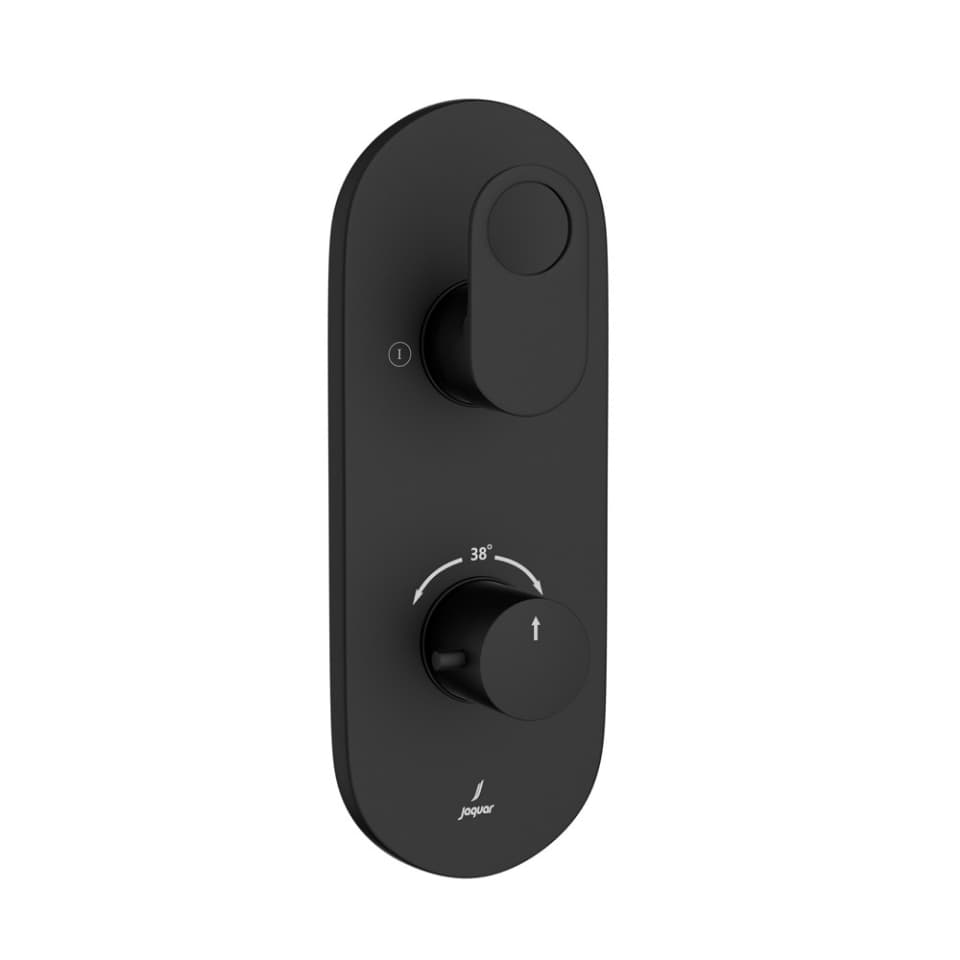 Jaquar 2 way thermostatic diverter Ornamix Prime normal flow ORP-BLM-10681NKPM Black Matt