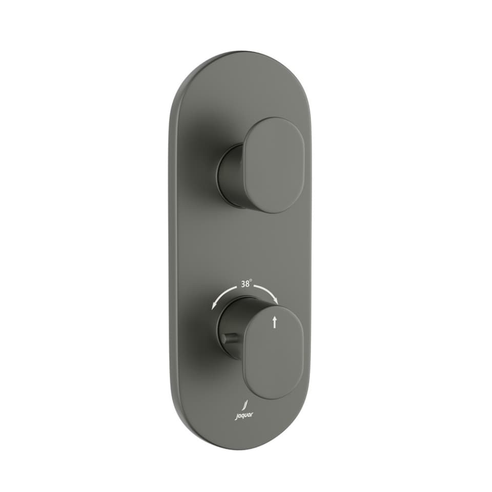 Jaquar 1 way thermostatic diverter Opal Prime normal flow OPP-GRF-15661NKPM Graphite