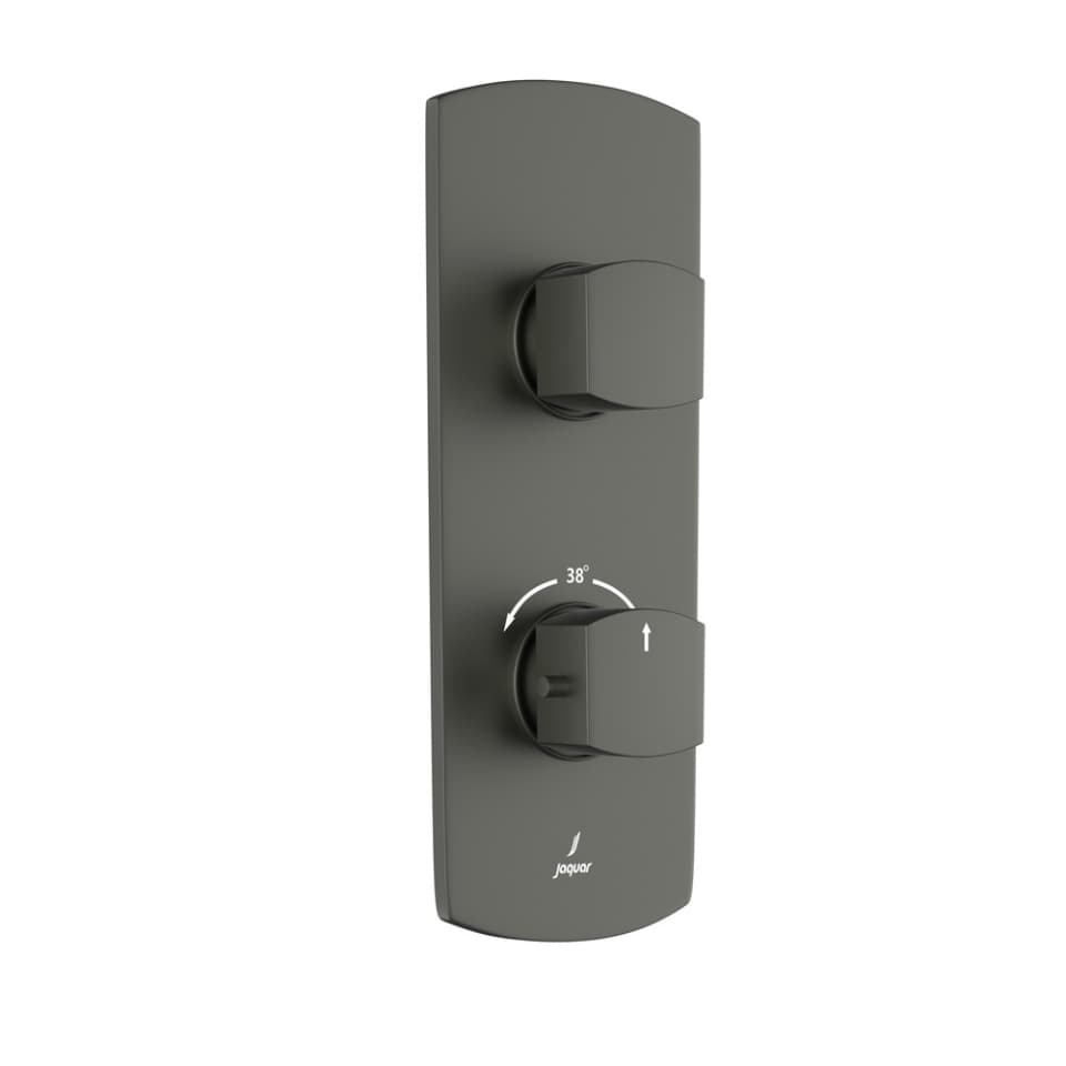 Jaquar 1 way thermostatic diverter Kubix Prime normal flow KUP-GRF-35661NKPM Graphite
