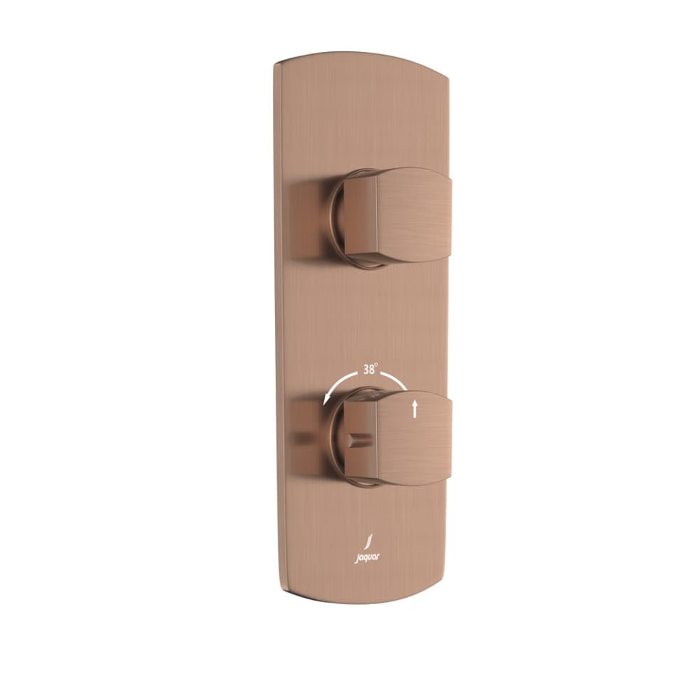 Jaquar 1 way thermostatic diverter Kubix Prime normal flow KUP-ACR-35661NKPM Antique Copper