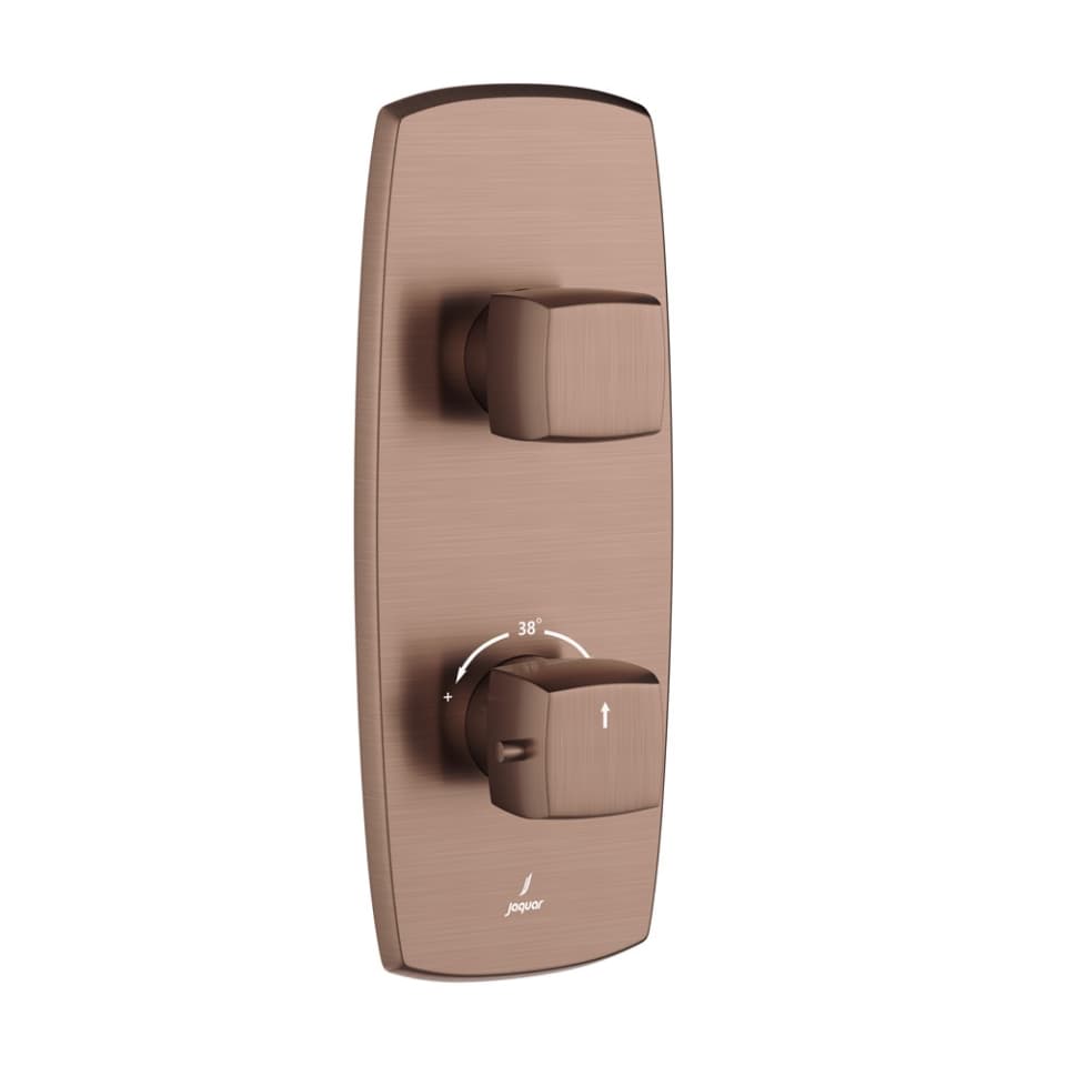 Jaquar 1 way thermostatic diverter Arc normal flow ARC-ACR-87661NK Antique Copper
