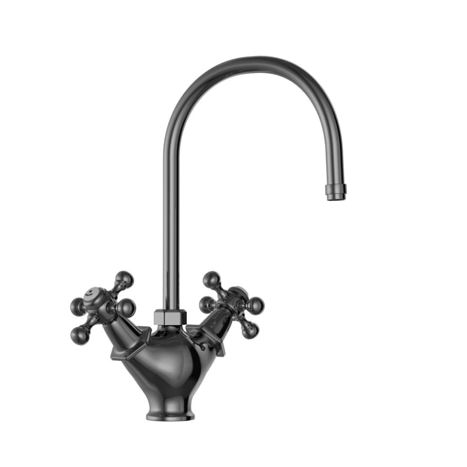 Jaquar Sink Mixer, 1-Hole Queen’s series QQT-BCH-7319B Black Chrome - image 1