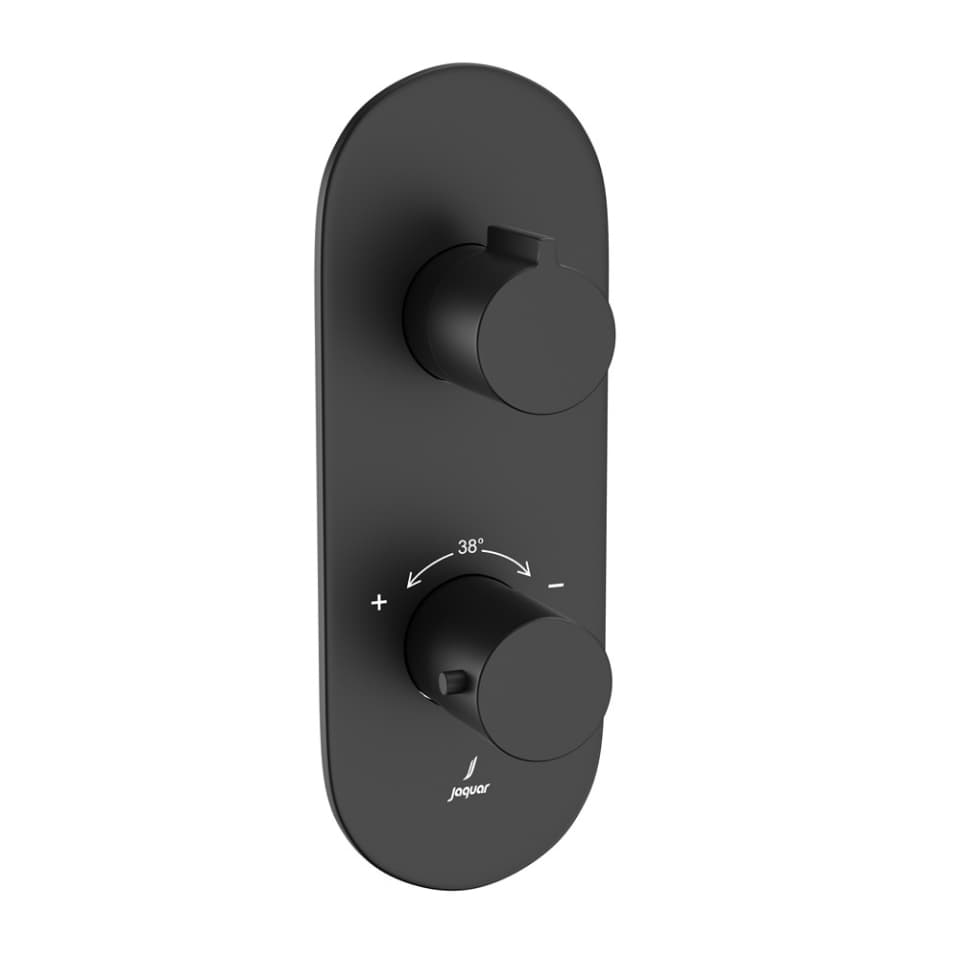 Jaquar Aquamax Thermostatic Shower Mixer Laguna series LAG-BLM-91661NK Black Matt