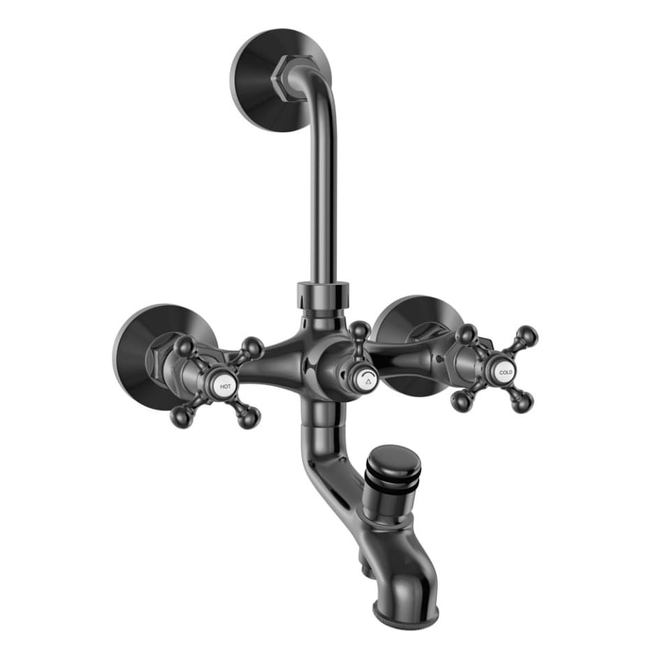 Jaquar Wall Mixer 3-in-1 System Queen’s series QQT-BCH-7281 Black Chrome - image 1