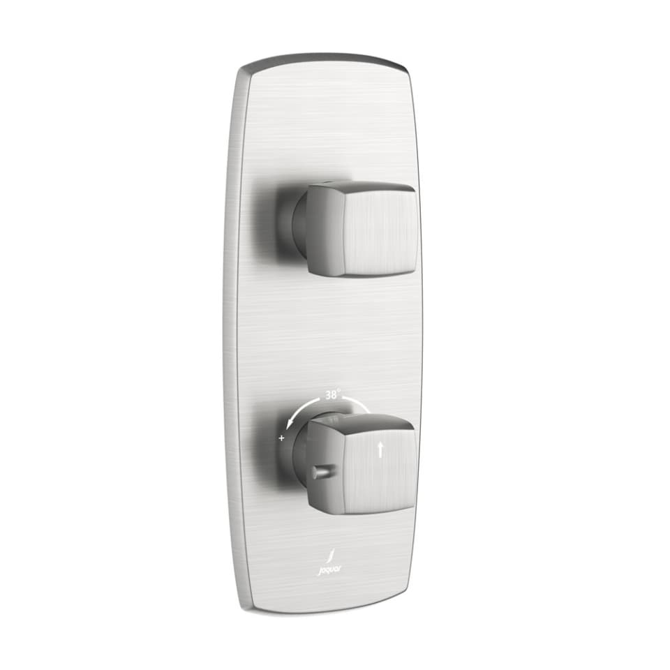 Jaquar 1 way thermostatic diverter Arc normal flow ARC-SSF-87661NK Stainless Steel