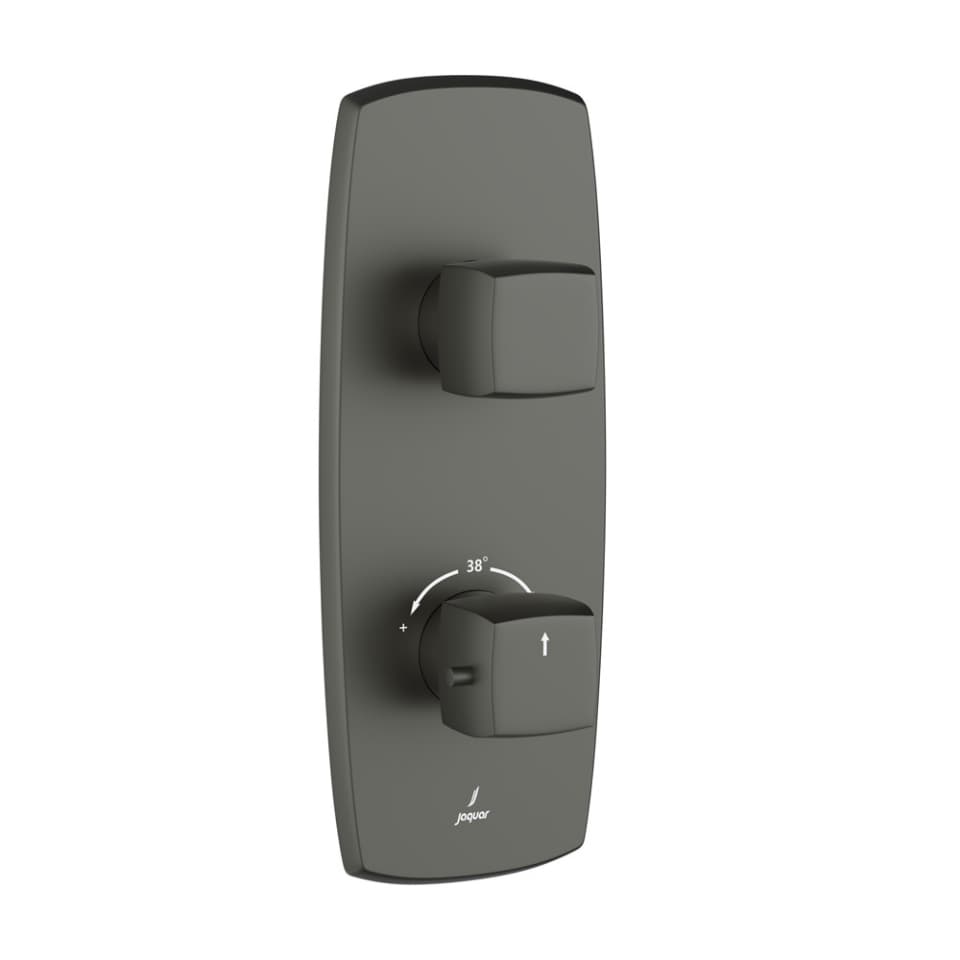 Jaquar 1 way thermostatic diverter Arc normal flow ARC-GRF-87661NK Graphite