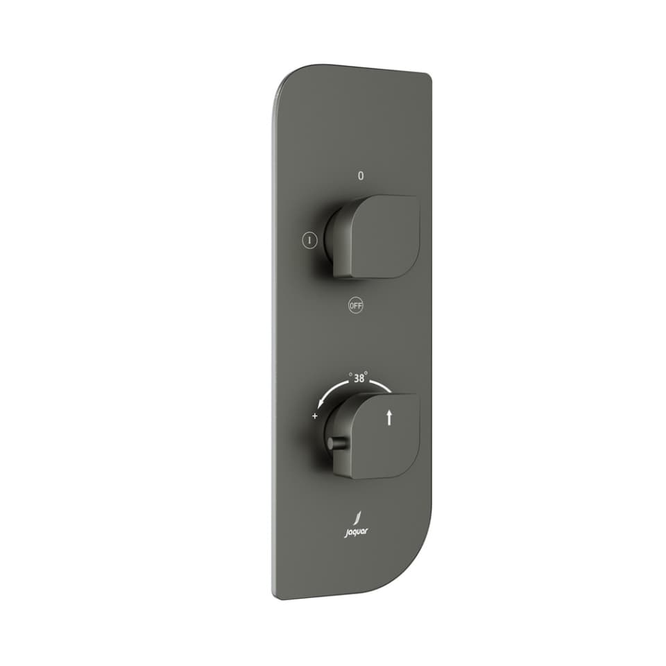 Jaquar 2 way thermostatic diverter Alive normal flow ALI-GRF-85681NK Graphite