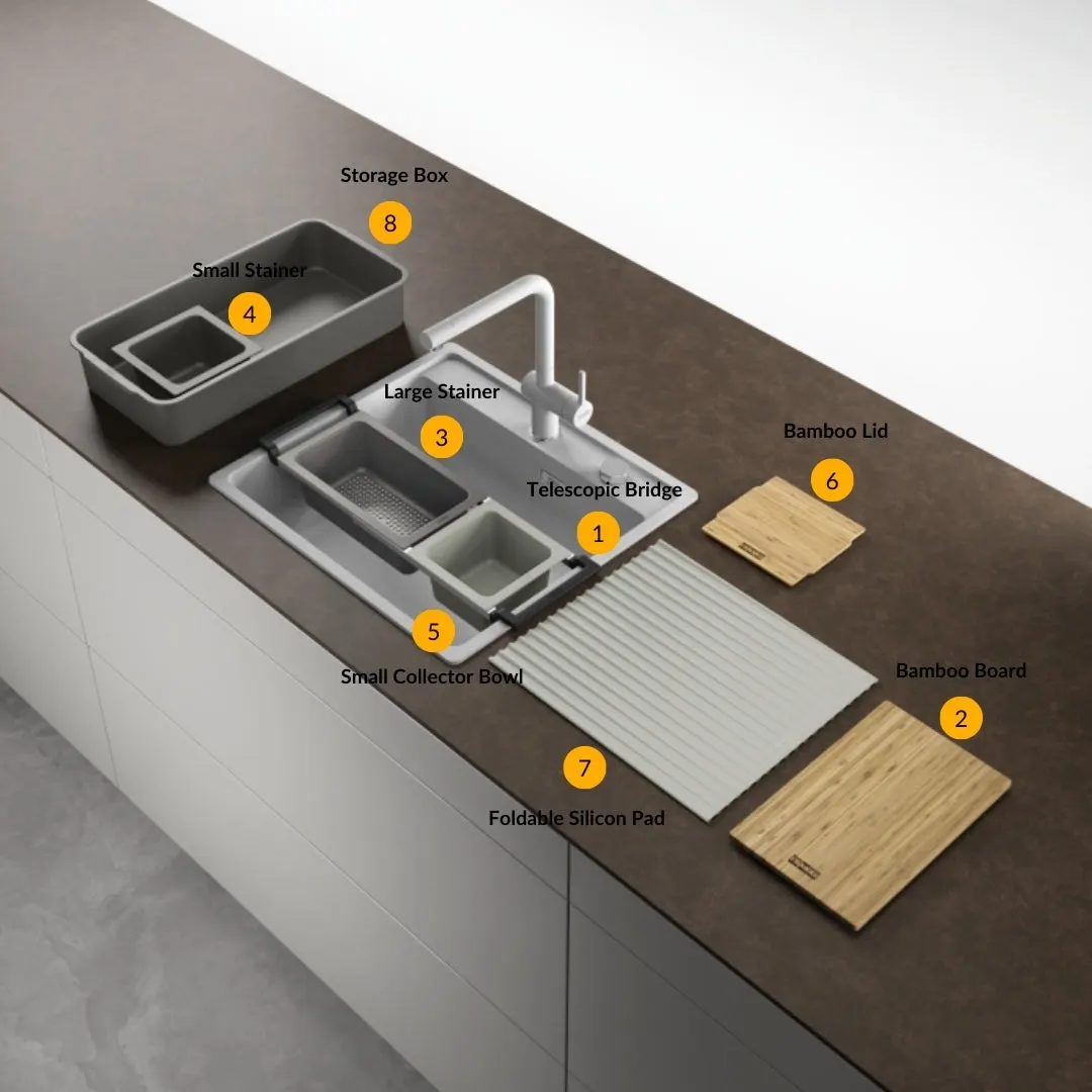 Franke stainless steel sink box elite box elite bxx 211 111 92 ( 36 x 20 inches ) BXX-211-111-92 Satin - image 2