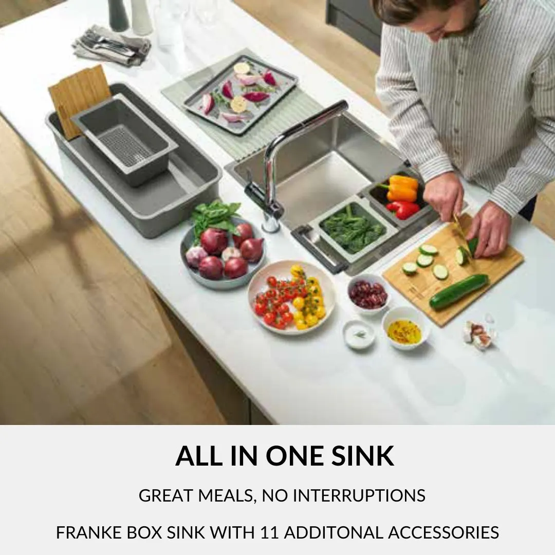 Franke stainless steel sink box elite box elite bxx 211 111 92 ( 36 x 20 inches ) BXX-211-111-92 Satin - image 3