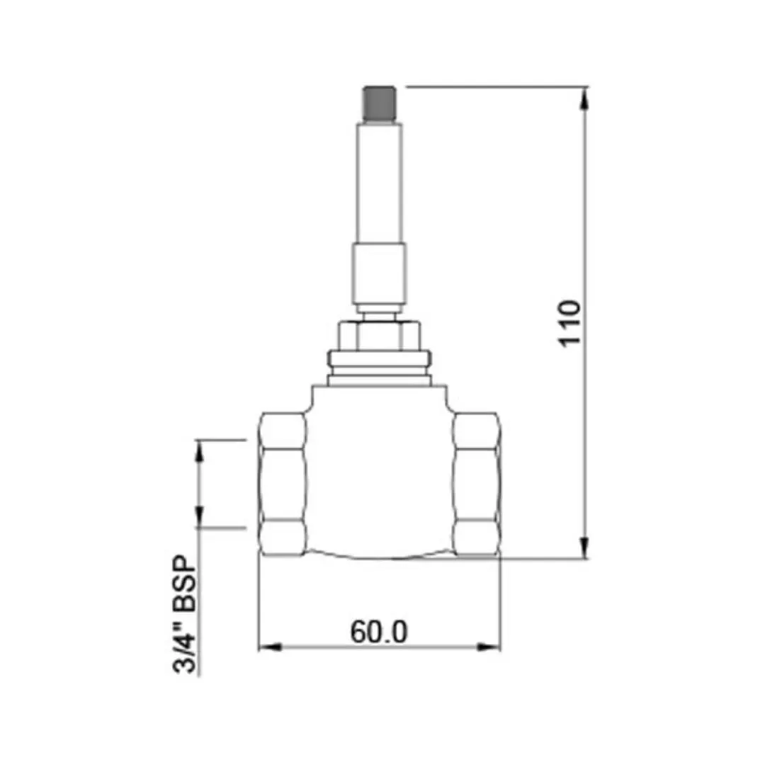Jaquar stop cock valve Allied ALD-CHR-089CQT Chrome - image 2