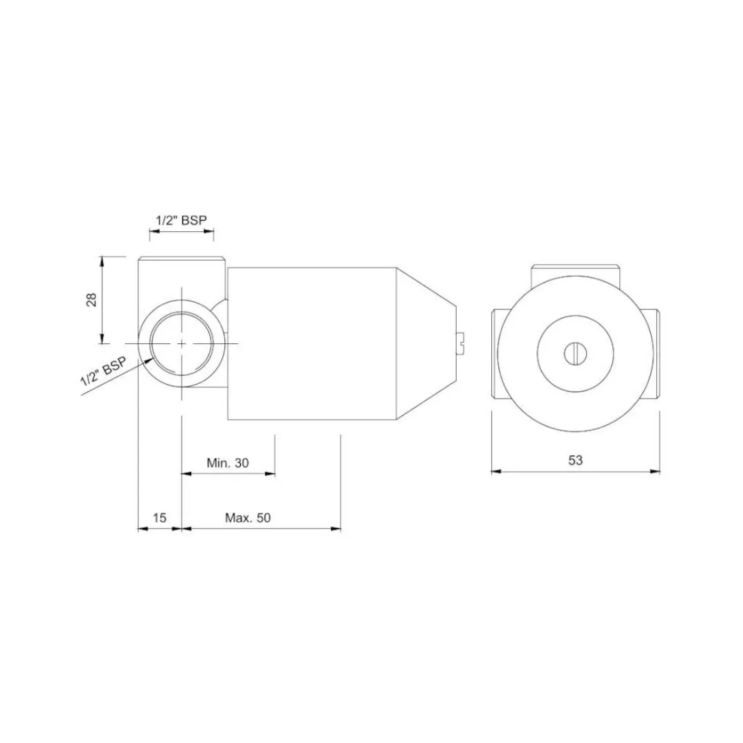 Jaquar 1 way diverter valve Allied ALD-CHR-227 Chrome - image 2