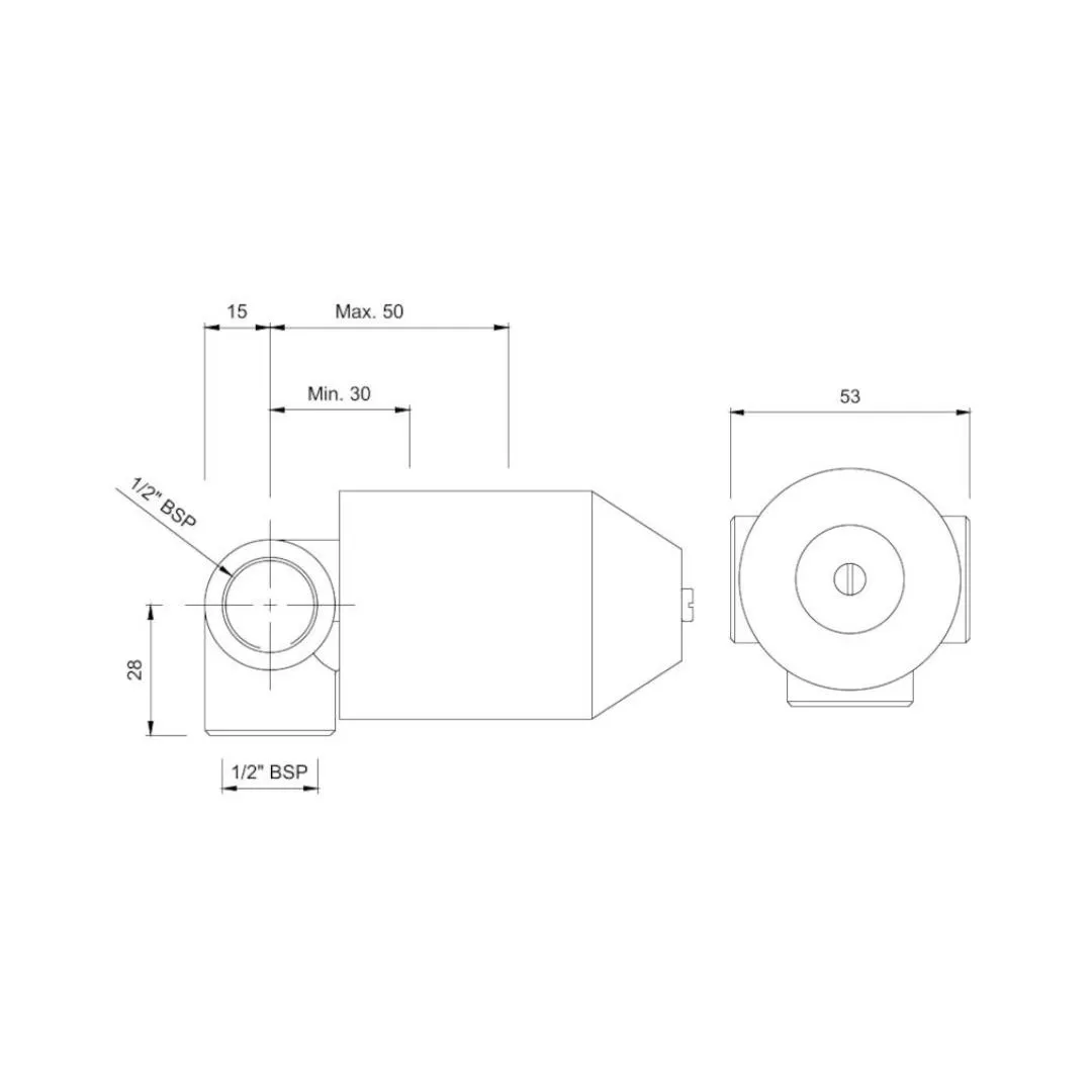 Jaquar 1 way diverter valve Allied ALD-CHR-229 Chrome - image 2