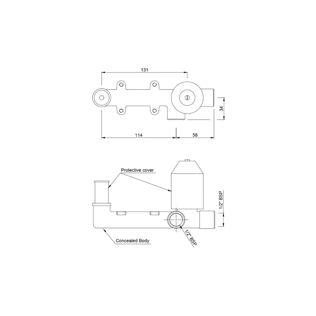 Jaquar wall mount basin mixer valve Allied ALD-CHR-233NPSO Chrome - image 2