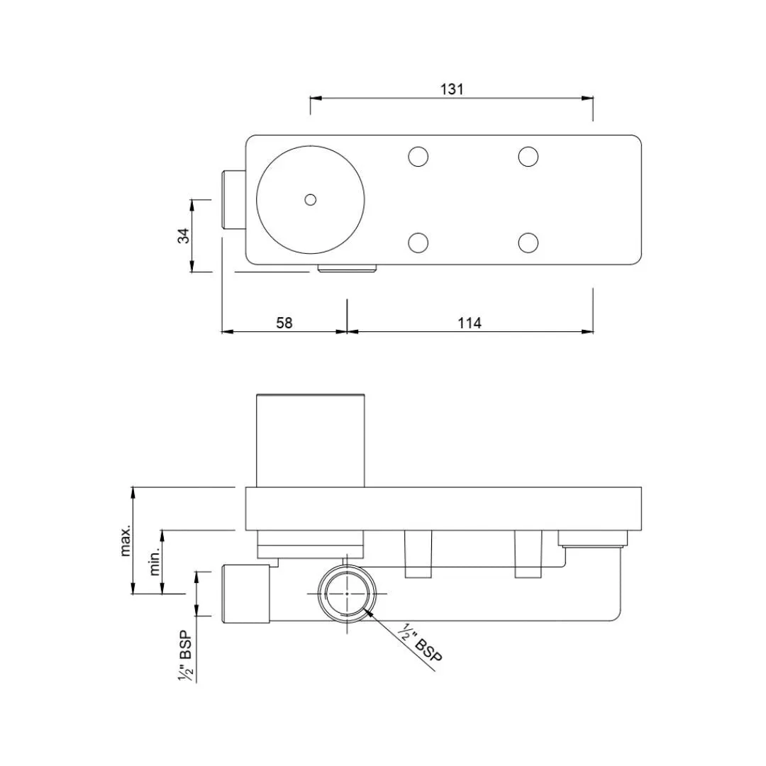 Jaquar wall mount basin mixer valve Allied ALD-CHR-235N Chrome - image 2