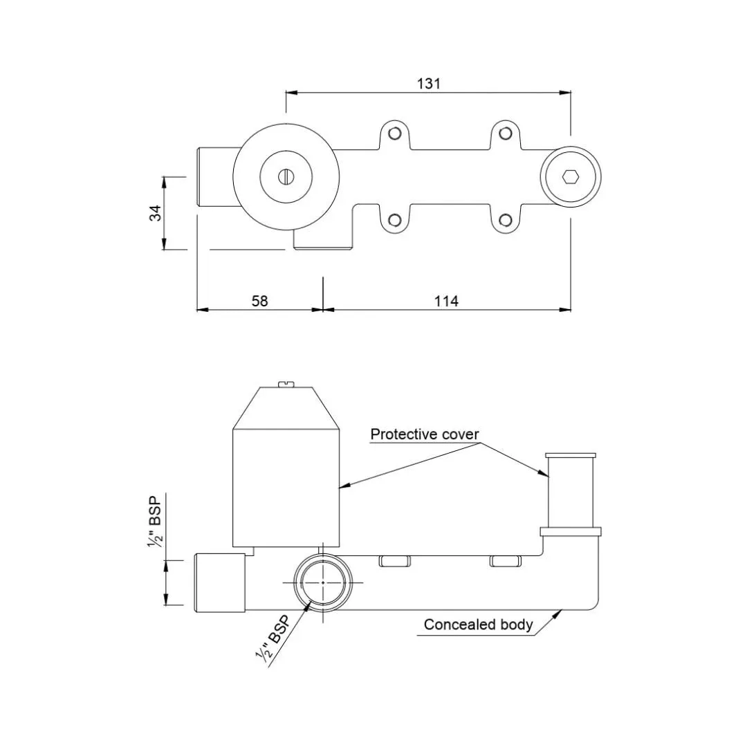 Jaquar wall mount basin mixer valve Allied ALD-CHR-235NPSO Chrome - image 2