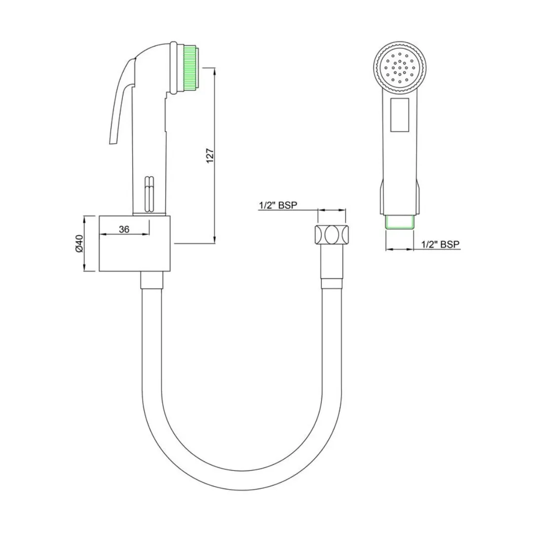 Essco health faucet Allied ALE-CHR-583 Chrome - image 2