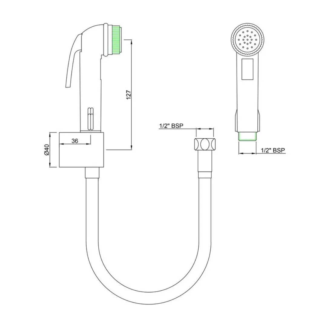 Essco health faucet Allied ALE-CHR-585 Chrome - image 2